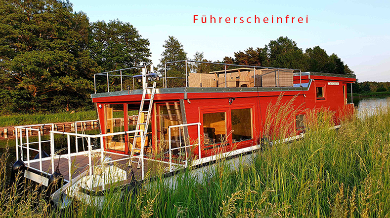 Hausboot auf der Mecklenburger Seenplatte mieten